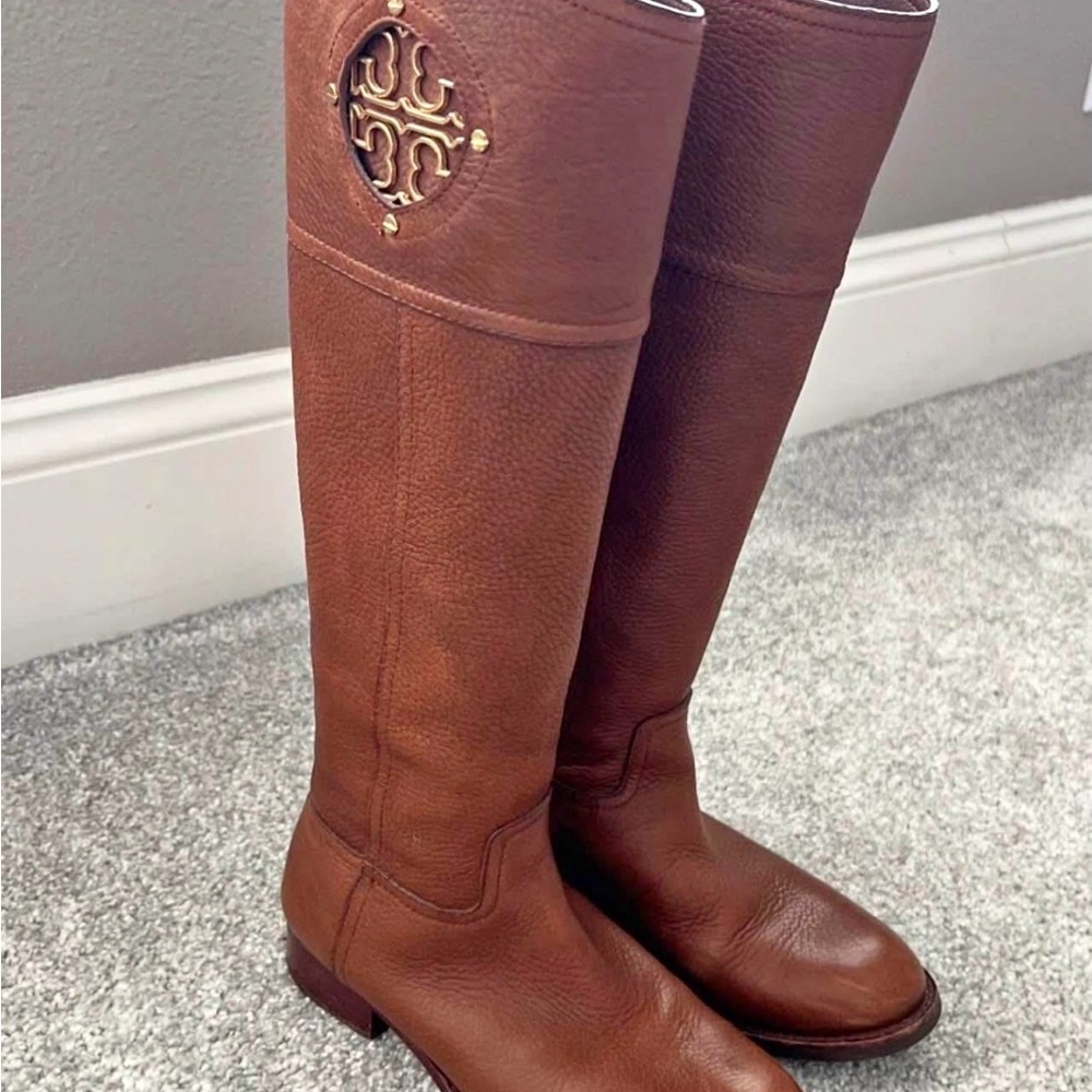 Tory Burch Brown Over the Knee Boots